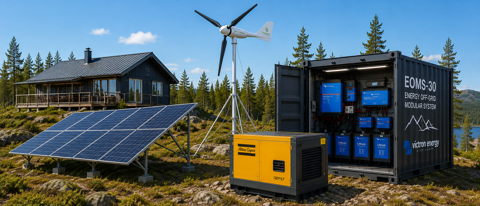 Ett av Norrbottens mest avancerade off-grid-system